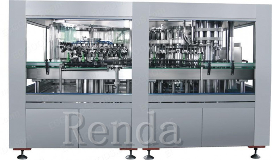 1L Glass Bottle Wine Filling Machine Cork Capping Straight Liner Machine