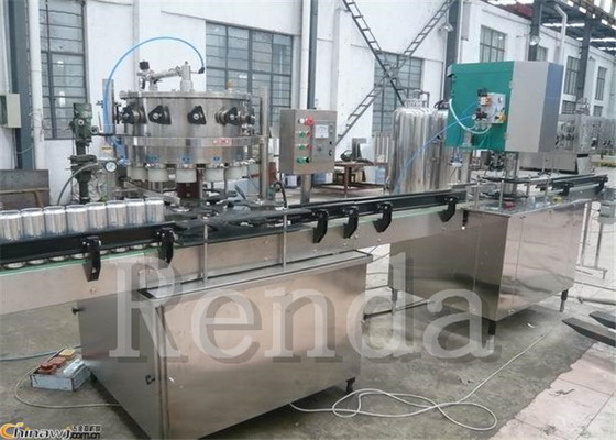 Energy Drinks Carbonated Beverage Can Filling Machine High Precise 110V / 220V / 380V